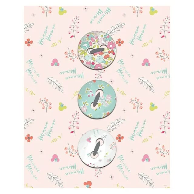 Komar Wandbild Minnie Mouse Buttons 40 x 50 cm