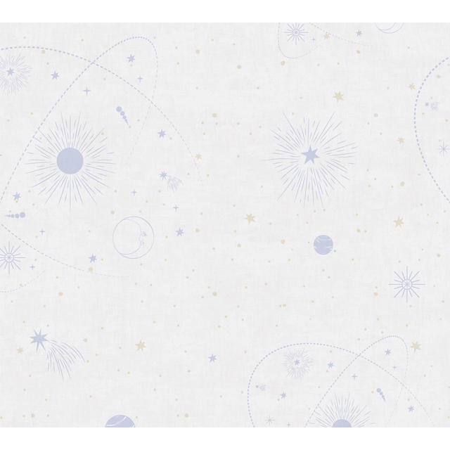 A.S. Creation Vliestapete Weltall 10,05 m x 0,53 m Beige-Blau FSC®