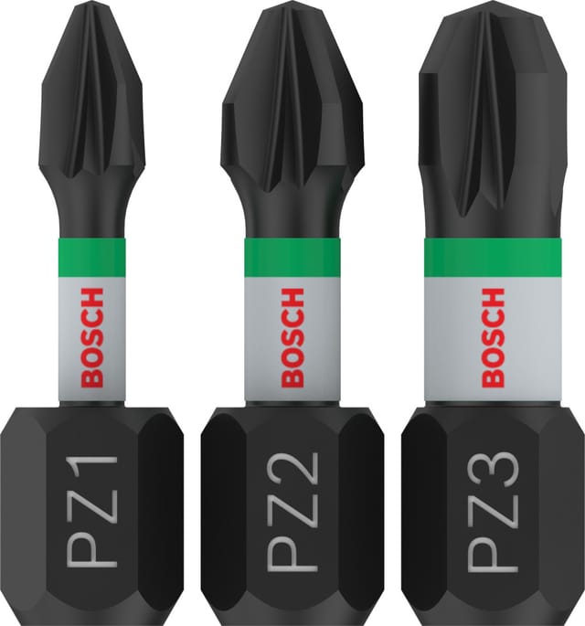 Bosch Schrauberbit-Set Impact Control PZ1-3 25 mm 3-tlg.