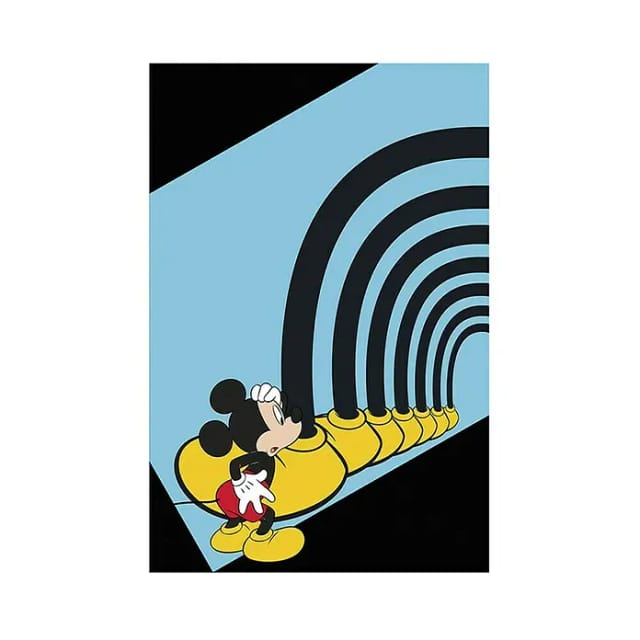 Komar Wandbild Mickey Mouse Tunnel 50 x 70 cm