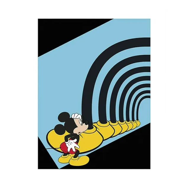 Komar Wandbild Mickey Mouse Tunnel 40 x 50 cm