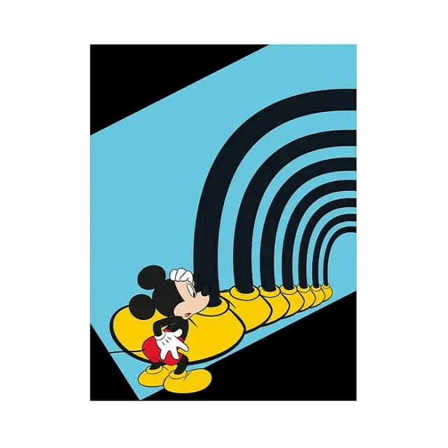 Komar Wandbild Mickey Mouse Tunnel 30 x 40 cm