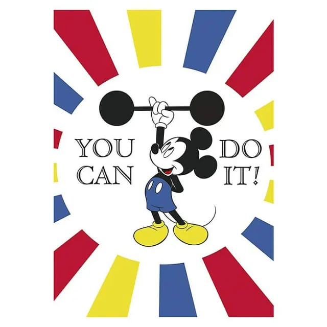Komar Wandbild Mickey Mouse Do it 50 x 70 cm