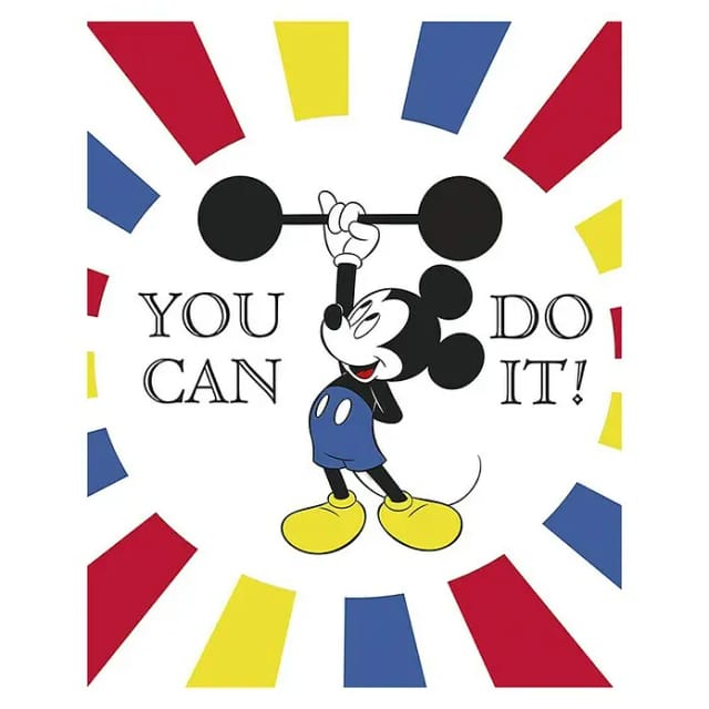 Komar Wandbild Mickey Mouse Do it 40 x 50 cm