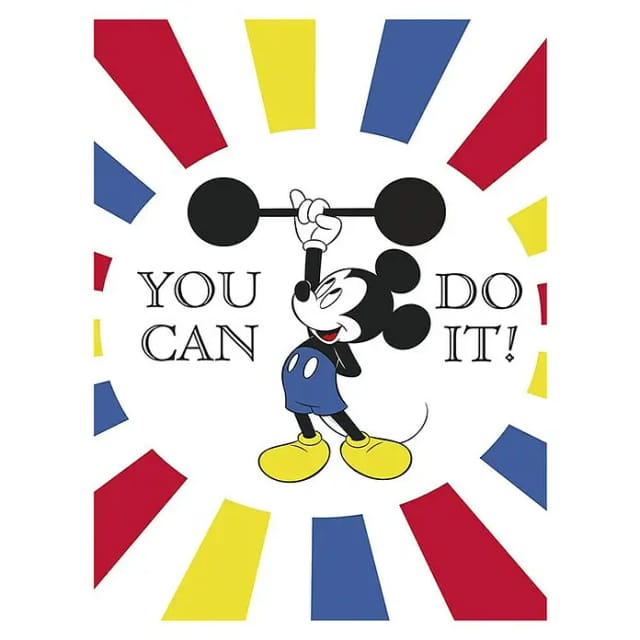 Komar Wandbild Mickey Mouse Do it 30 x 40 cm