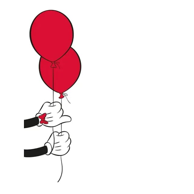 Komar Wandbild Mickey Mouse Balloon 40 x 50 cm