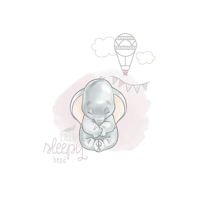 Komar Wandbild Dumbo Sleepy 40 x 50 cm