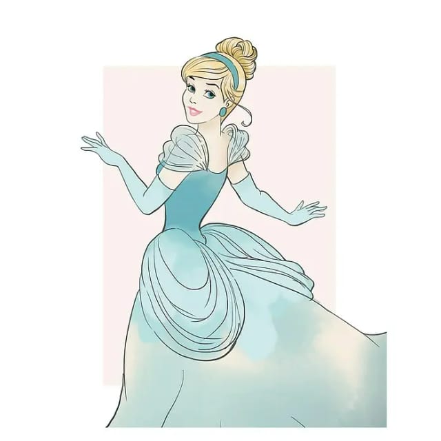 Komar Wandbild Cinderella Beauty 30 x 40 cm