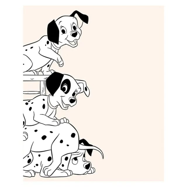 Komar Wandbild 101 Dalmatian Playing 50 x 70 cm