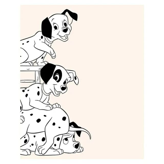 Komar Wandbild 101 Dalmatian Playing 40 x 50 cm