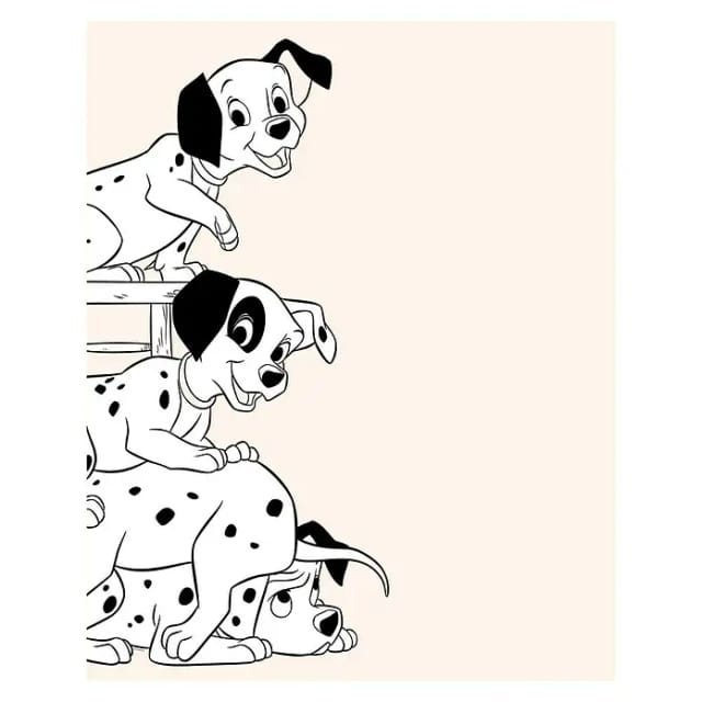 Komar Wandbild 101 Dalmatian Playing 30 x 40 cm