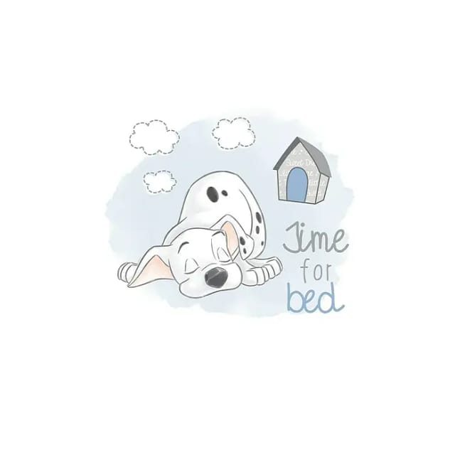 Komar Wandbild 101 Dalmatian Bedtime 50 x 70 cm