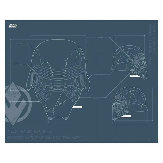 Komar Wandbild Star Wars Helmet 70 x 50 cm
