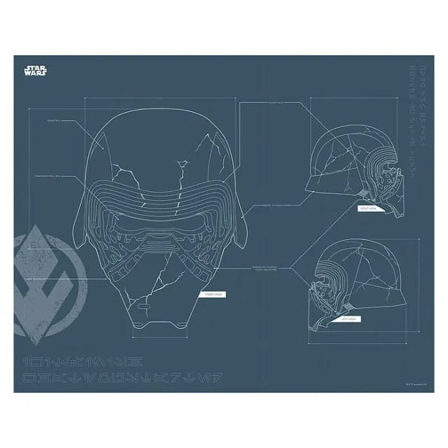 Komar Wandbild Star Wars Helmet 50 x 40 cm