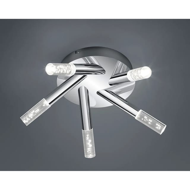 Trio LED-Bad-Deckenleuchte Bubbles Chrom