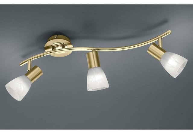Trio LED-Spot 3er Levisto Messing matt