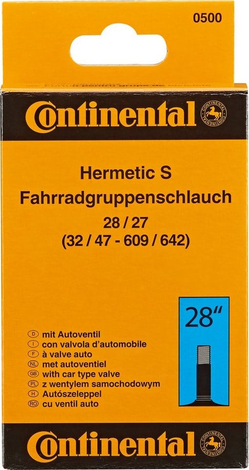 Continental Fahrradschlauch 27 Zoll/28 Zoll Autoventil