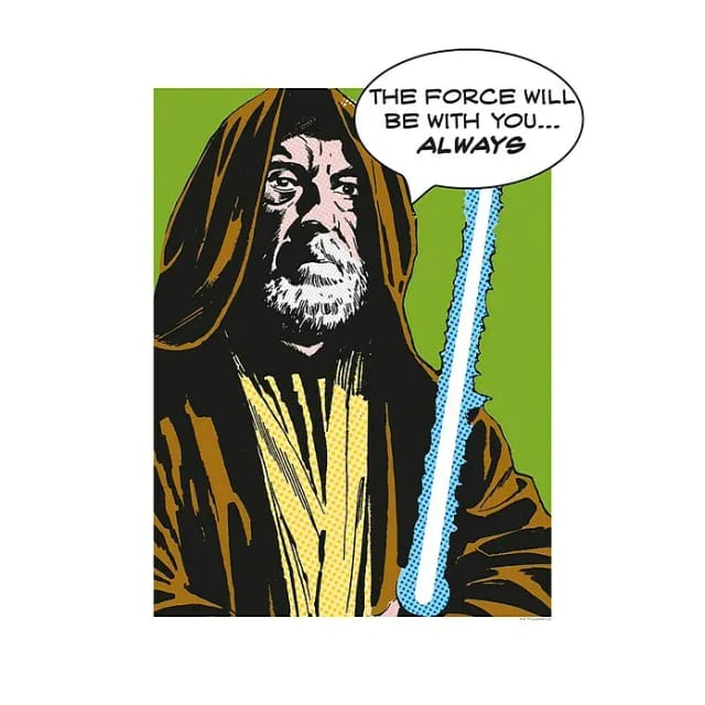 Komar Wandbild Star Wars Obi Wan 30 x 40 cm