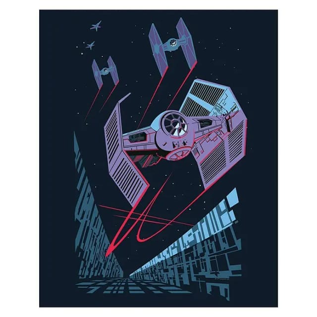 Komar Wandbild Star Wars Fighter 40 x 50 cm