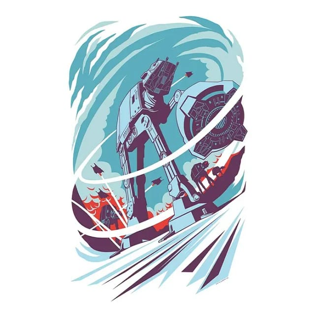 Komar Wandbild Star Wars Hoth 50 x 70 cm