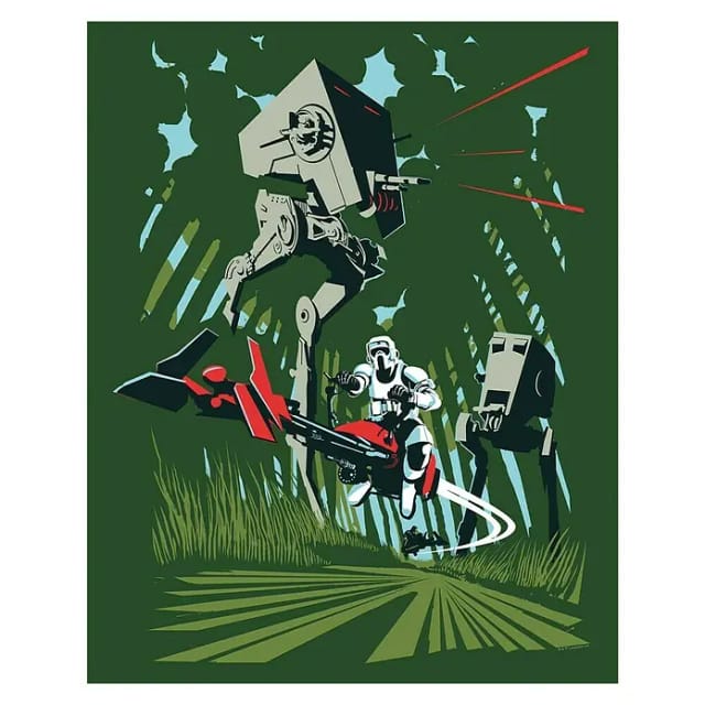 Komar Wandbild Star Wars Endor 30 x 40 cm