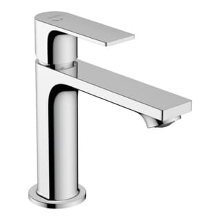 hansgrohe Waschtischarmatur Rebris E 110 Wasserhahn Bad mit Zugstange Chrom