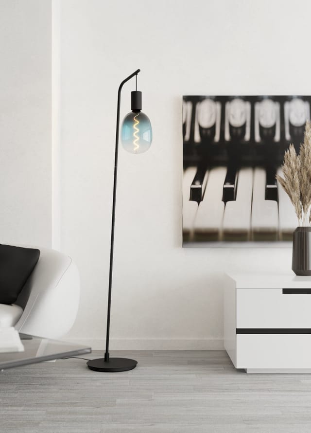 Eglo Stehleuchte Cranley Schwarz 170 cm x 6 cm x 43 cm 1-flammig