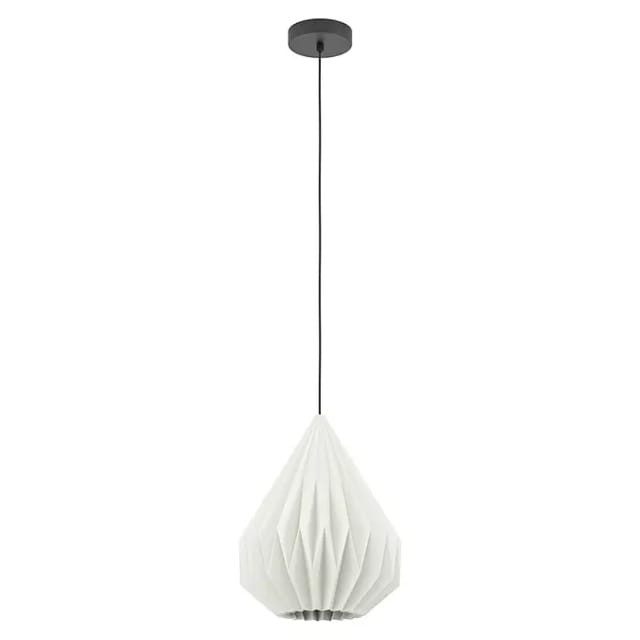 Eglo Pendelleuchte Minting Schwarz Ø 31 cm x 110 cm 1-flammig