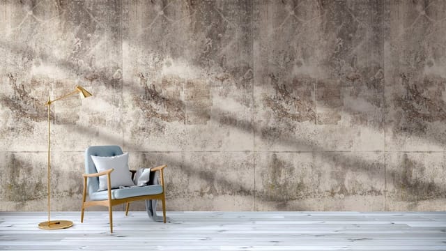 A.S. Création Fototapete Vlies Betonwand Vintage 159 cm x 280 cm Beige-Weiß FSC®