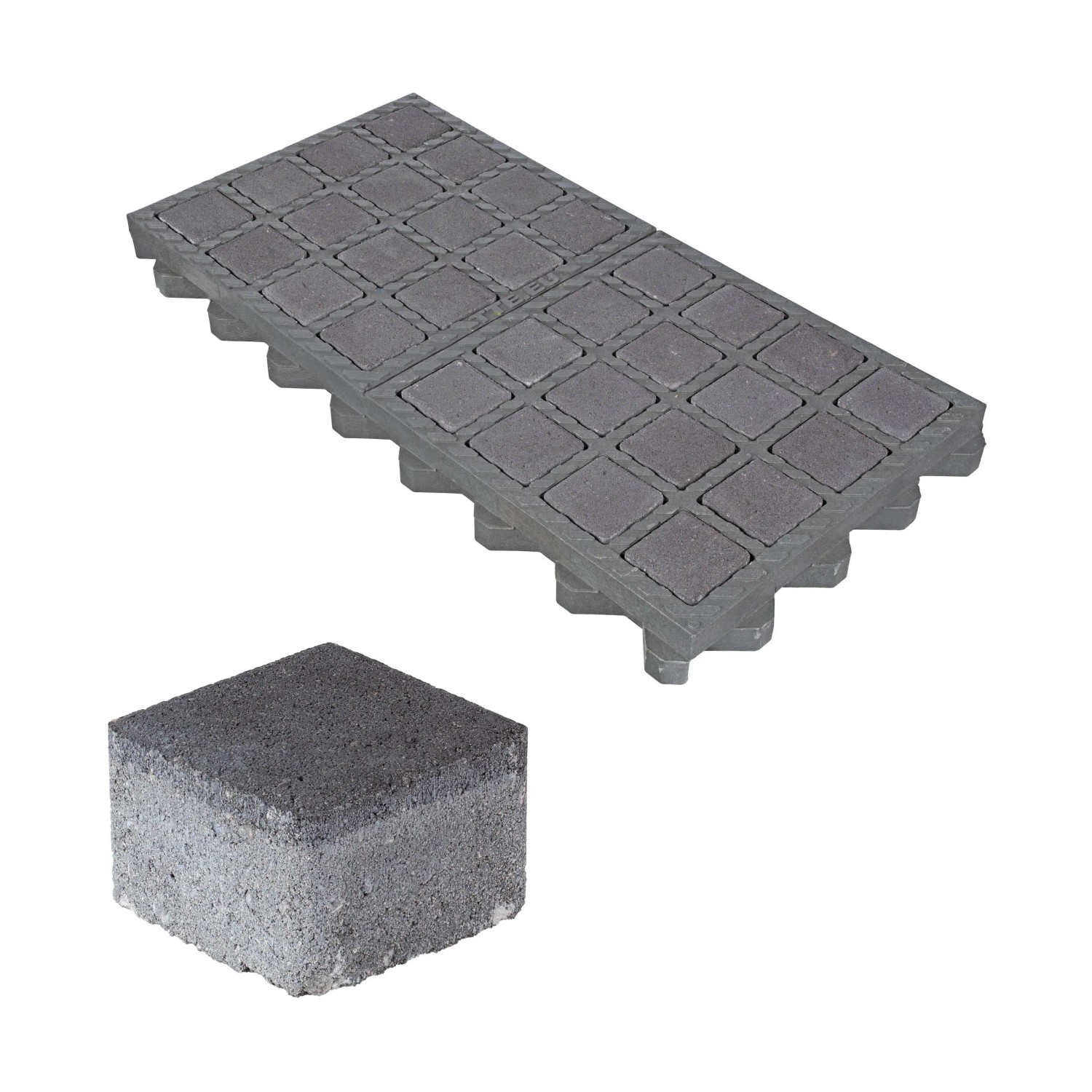 HL Drainpflaster Füllstein 7,4 cm x 7,4 cm x 4,9 cm Anthrazit
