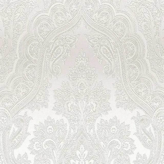 A.S. Création Vliestapete Barock Ornament Weiß Silber Elegant FSC®