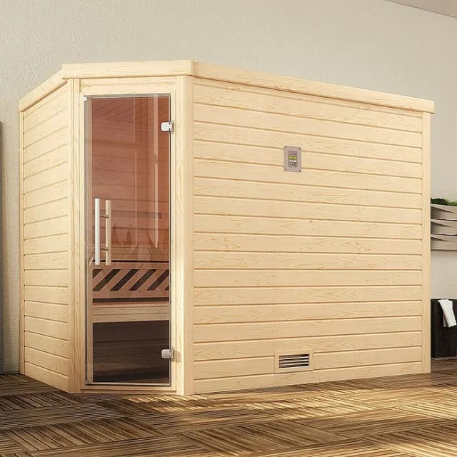 Weka Massivholzsauna Turku 3 o. Ofen Glastür