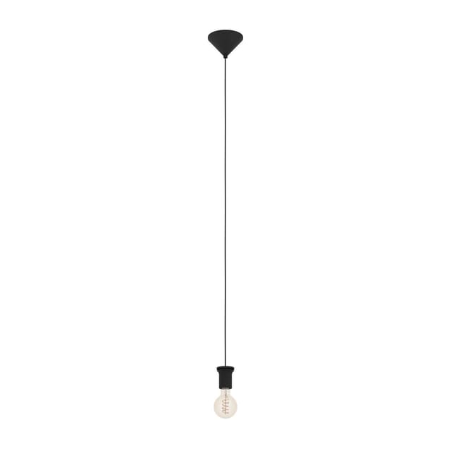 Eglo Pendelleuchte Capoliveri-E Schwarz Ø 12 cm x 110 cm 1-flammig