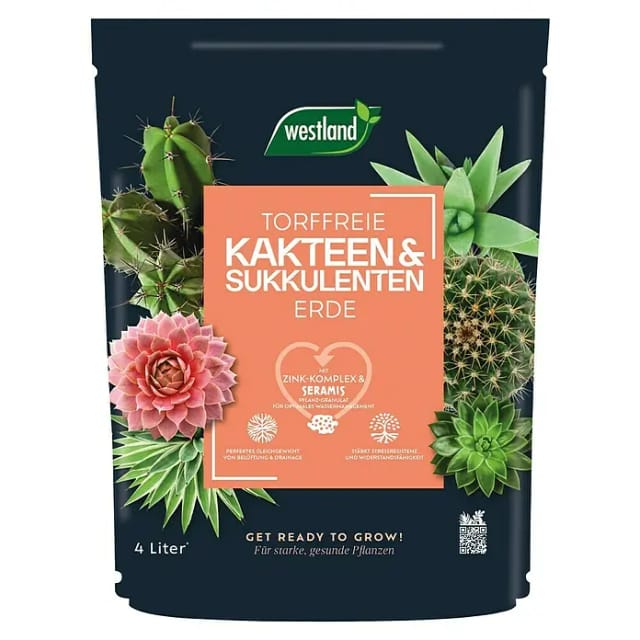 Westland Kakteen- & Sukkulentenerde Torffrei mit Seramis 4,