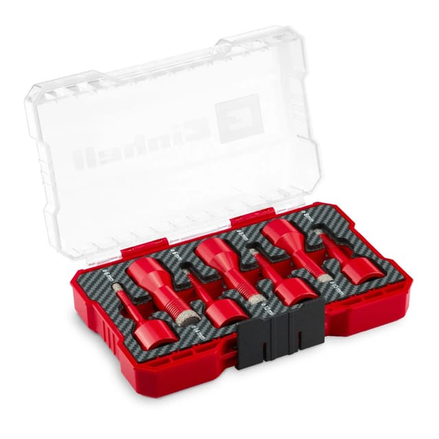 Original Einhell Fliesenbohrer Set M-CASE Diamant 7 mm für Winkelschleifer