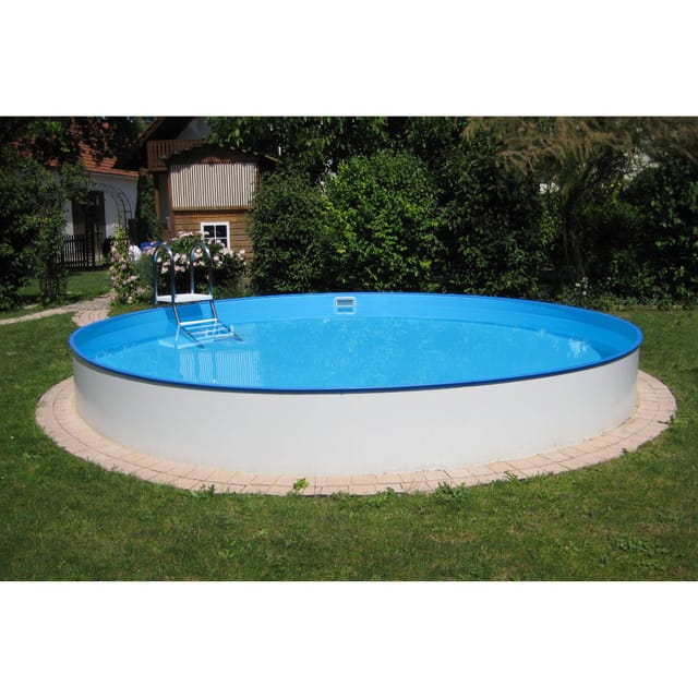 Summer Fun Stahlwand Pool Einbau-und Aufstellbecken rund Ø 350 cm x 150 cm