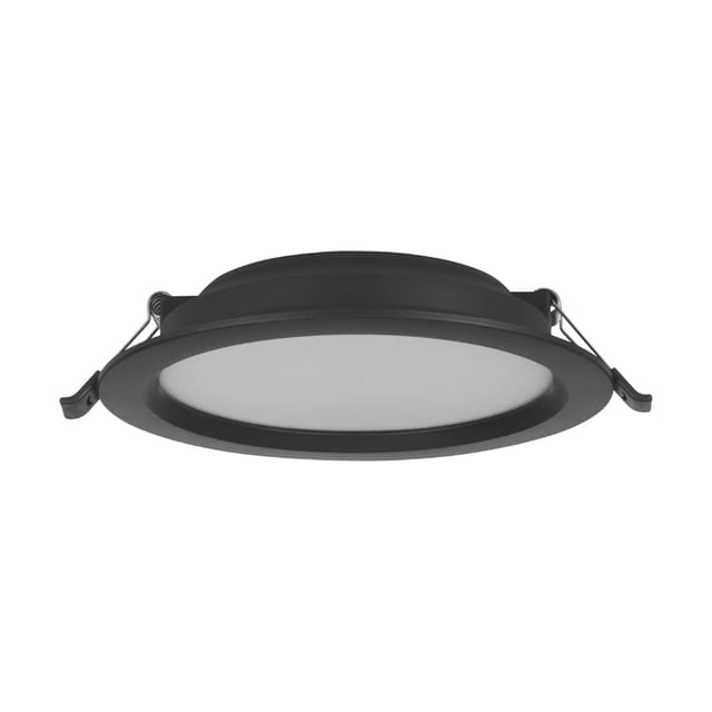 Eglo LED-Einbauspot Idun-E 3000 K Schwarz Ø 16,6 cm x 3,1 cm