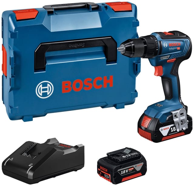 Bosch Professional Akku-Bohrschrauber GSR 18V-55 mit 2x 4.0Ah & GAL in L-Boxx