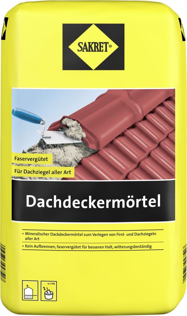 Sakret Dachdeckermörtel Grau 10 kg