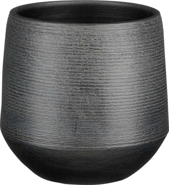 Mica Decorations Übertopf Evora Ø 19 cm x 18 cm Schwarz