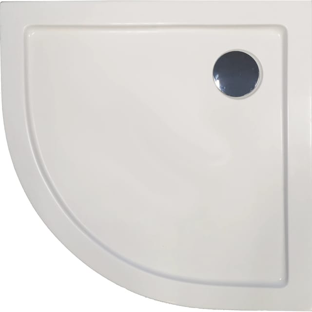 Sanotechnik Duschwanne Zeus Viertelkreis 80 cm x 80 cm Weiß