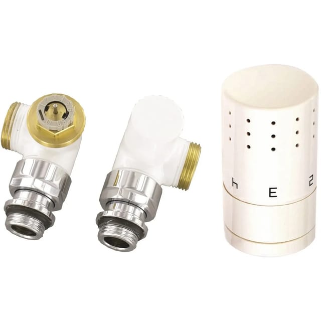 Ximax Thermostatset Winkelform Typ SX Winkeleck 16 mm Weiß