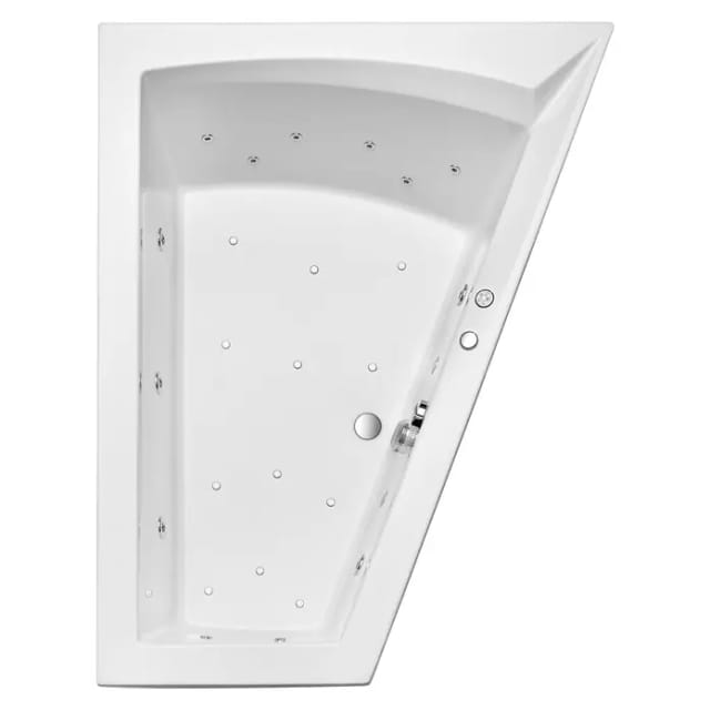 Ottofond Whirlpool Galia II Typ A 175 cm x 135 cm Weiß
