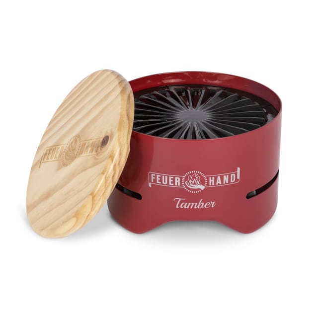 Feuerhand Tischgrill Tamber Ø 20 cm Rubinrot