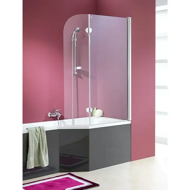 Echtglas Wannenaufsatz 2-teilig Mod. A 1.400 mm x 800/340 mm Glas 5 mm