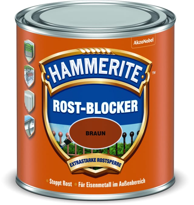 Hammerite Rost-Blocker Braun matt 250 ml