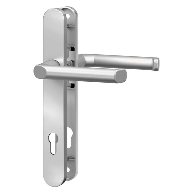 Griffgarnitur Silber 72/8 mm für Nebeneingangstür NET501 & NET501-88