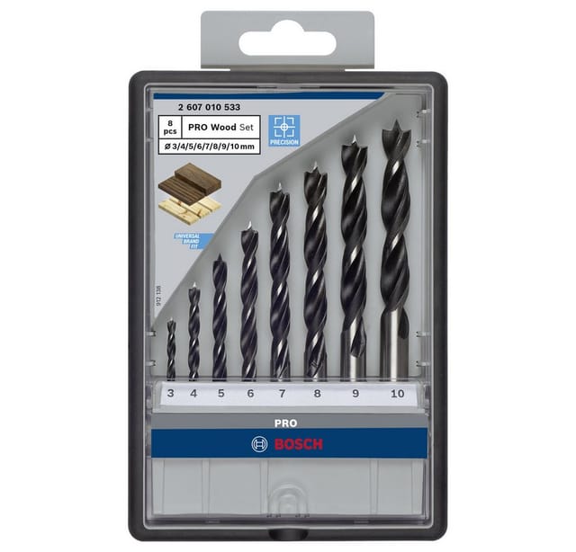 Bosch Holzspiralbohrer-Set Pro Robust Line 8-teilig