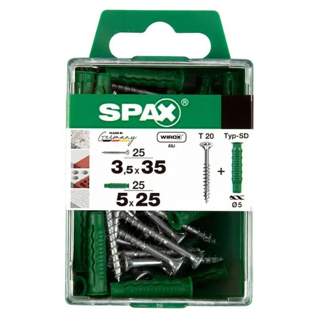 Spax Senkkopf Universalschraube T-Star plus-Antrieb Ø 3,5 mm x 35 mm 50 Stück