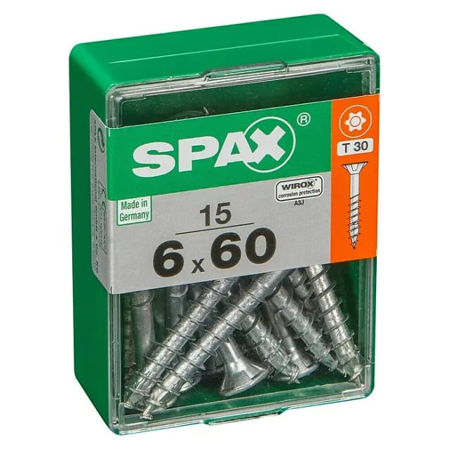 Spax Senkkopf Universalschraube T-Star plus-Antrieb Ø 6 mm x 60 mm 15 Stück